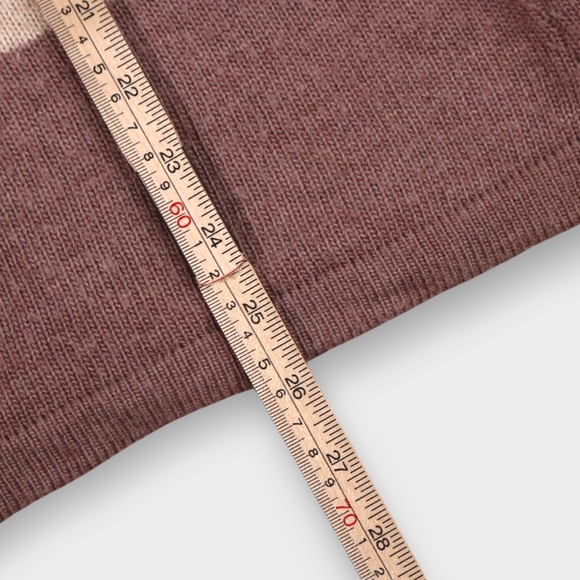 Ling Cotton Sweater Women Large Block Color Angora Rabbit Hair Blend - Picture 7 of 11